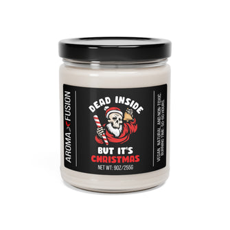 Graphix Fuse "Dead Inside But It's Christmas" Scented Soy Candle, 9oz