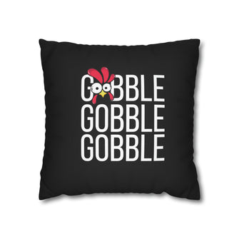 Graphix Fuse "Gobble Gobble Gobble" Polyester Square Pillowcase