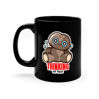 Graphix Fuse "Thinking Of You" 11oz Black Ceramic Mug