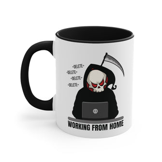 Graphix Fuse "Working From Home" 11oz Black Accent Mug