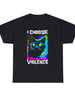 I Choose Violence Funny Cat Unisex Short Sleeve Tee