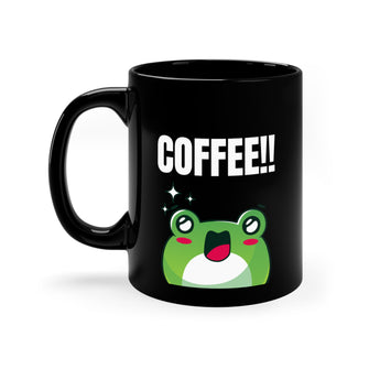 Graphix Fuse "Coffee!!" 11oz Black Mug