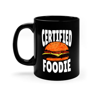 Graphix Fuse "Certified Foodie" 11oz Black Mug