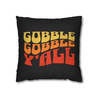 Graphix Fuse "Gobble Gobble Y'all" Polyester Square Pillow Case