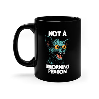 Graphix Fuse "Not A Morning Person" Black Mug, 11oz