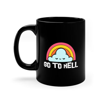 Graphix Fuse "Go To Hell" Black Mug, 11oz