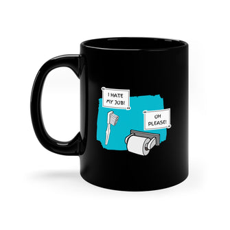 Graphix Fuse "I Hate My Job" 11oz Black Mug