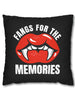 Fangs For The Memories Polyester Square Pillow Case