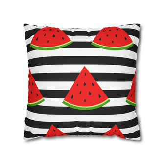 Graphix Fuse "Watermelon Bars" Polyester Square Pillow Case