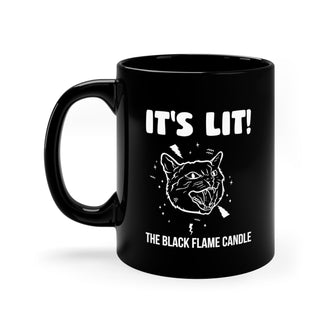 Graphix Fuse "It's Lit The Black Flame Candle" 11oz Black Mug