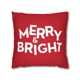 Graphix Fuse "Merry & Bright" Polyester Square Pillowcase
