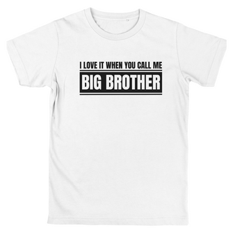 Graphix Fuse "I Love It When You Call Me Big Brother" Youth Tee, in white