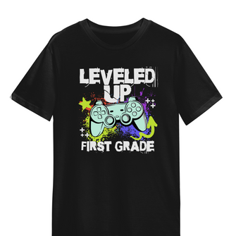 Graphix Fuse "Leveled Up First Grade" Youth Tee