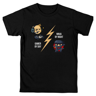  Graphix Fuse "Gamer By Day, Ninja By Night" youth tee