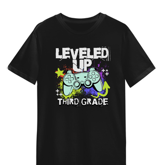 Graphix Fuse "Leveled Up Third Grade" Youth Tee