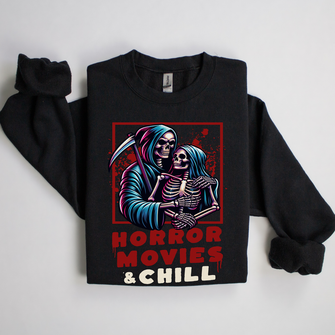 Graphix Fuse "Horror Movies And Chill" Crewneck Sweatshirt