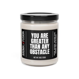 Graphix Fuse "You Are Greater Than Any Obstacle" Scented Soy Candle, 9oz